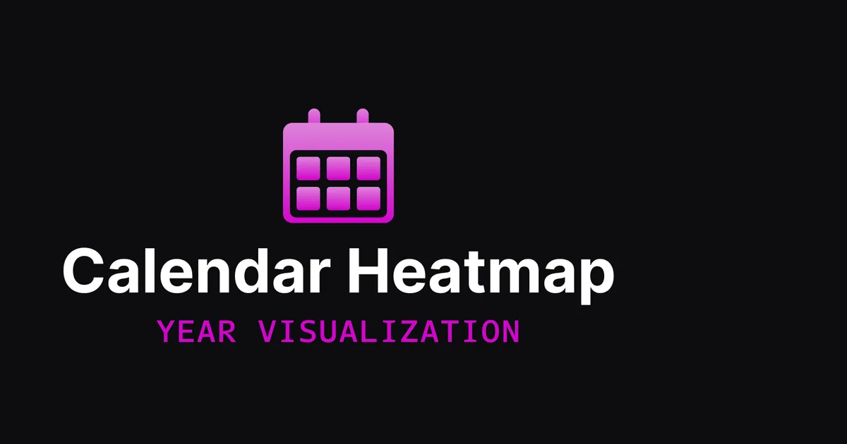 The Calendar Heatmap iOS app