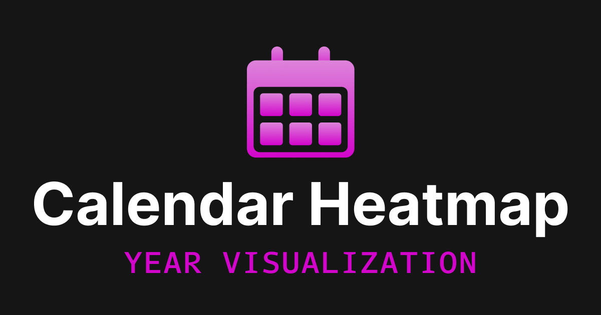 The Calendar Heatmap iOS app