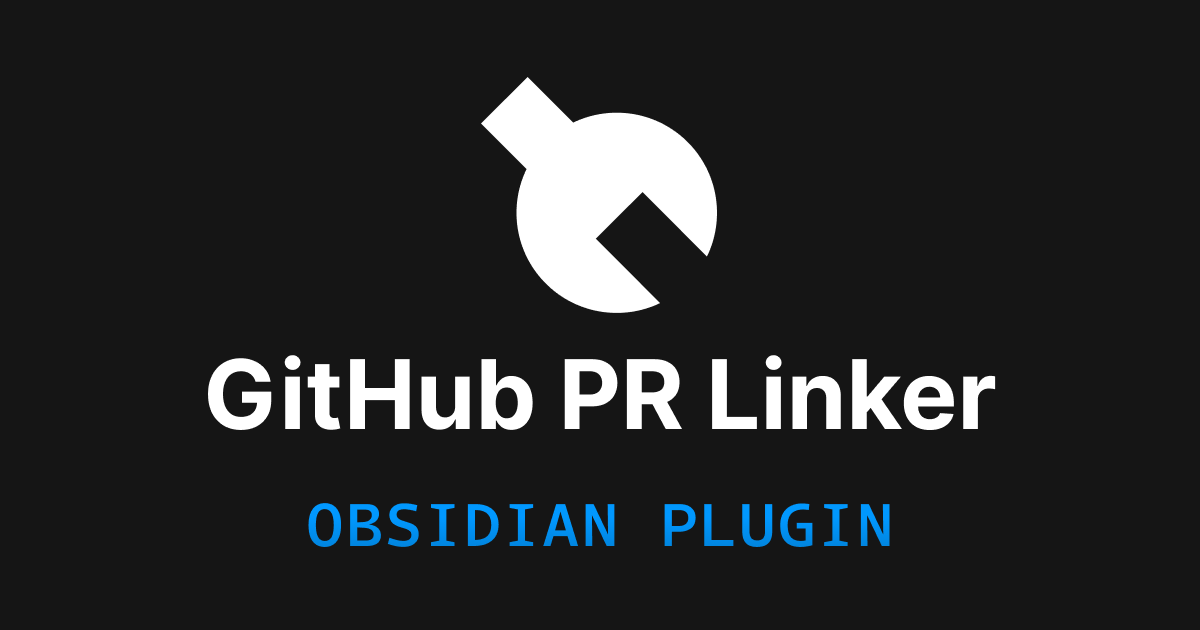 The GitHub PR Linker Obsidian plugin