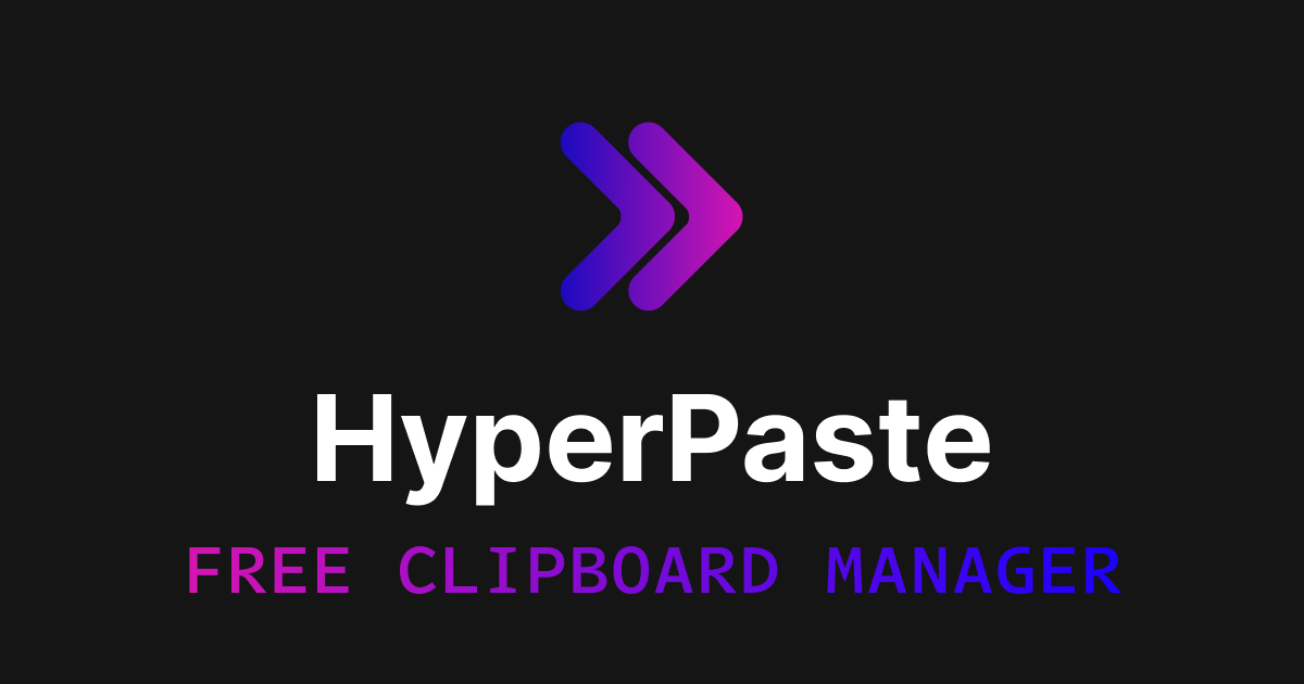 The HyperPaste clipboard manager for macOS